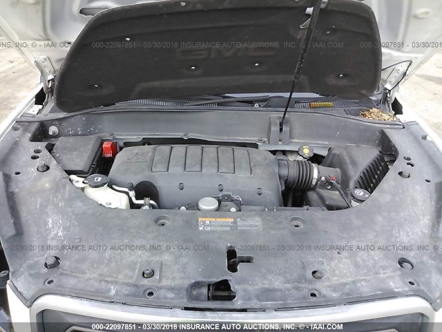 1GKKRRKDXDJ155288 - 2013 GMC ACADIA SLT-1 Weiß Foto 10