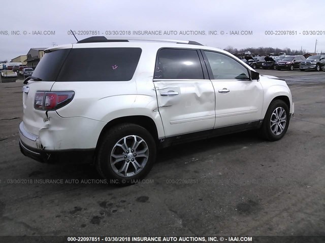 1GKKRRKDXDJ155288 - 2013 GMC ACADIA SLT-1 Weiß Foto 4