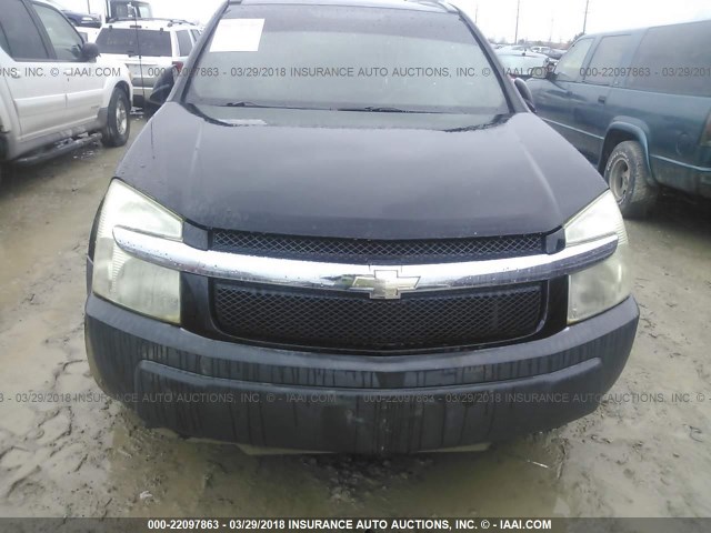 2CNDL13F256203562 - 2005 CHEVROLET EQUINOX LS BLACK photo 6