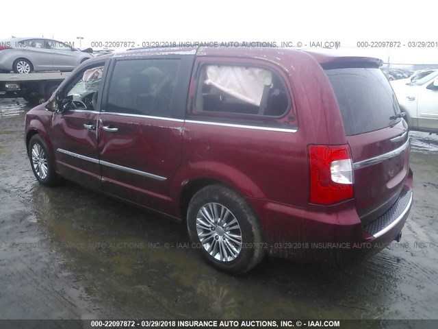 2C4RC1CG5DR570665 - 2013 CHRYSLER TOWN & COUNTRY TOURING L MAROON photo 3