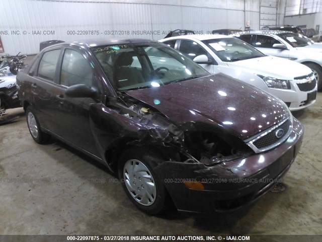 1FAHP34N47W237755 - 2007 FORD FOCUS ZX4/S/SE/SES 栗色 照片 1