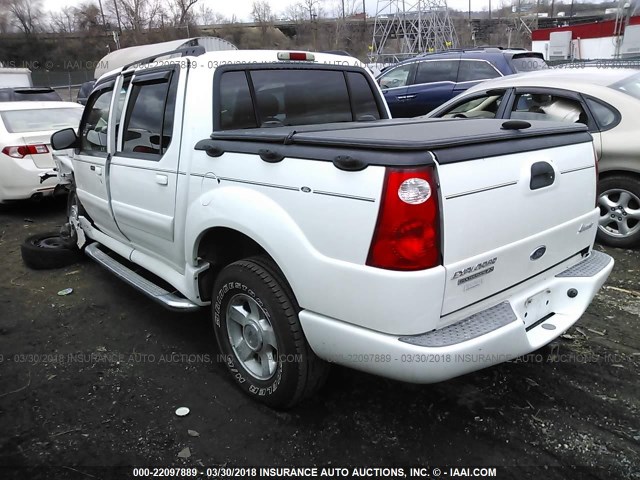 1FMZU77K45UB73057 - 2005 FORD EXPLORER SPORT TR  WHITE photo 3