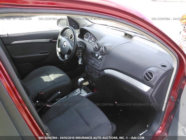 KL1TD5DE9AB132644 - 2010 CHEVROLET AVEO LS/LT 红色 照片 5