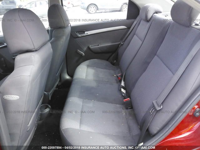 KL1TD5DE9AB132644 - 2010 CHEVROLET AVEO LS/LT 红色 照片 8