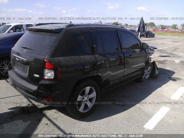 1C4NJCEA1ED643088 - 2014 JEEP COMPASS LATITUDE 黑色 照片 4