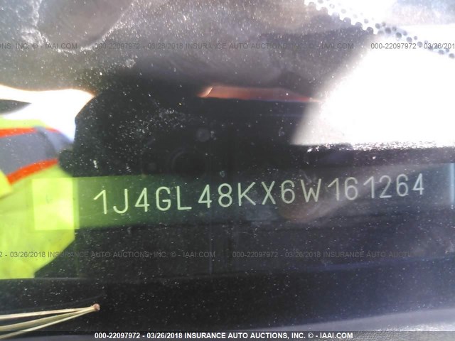 1J4GL48KX6W161264 - 2006 JEEP LIBERTY SPORT 蓝色 照片 9