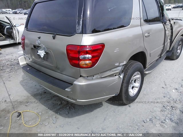 5TDZT34A74S215056 - 2004 TOYOTA SEQUOIA SR5 GOLD photo 8