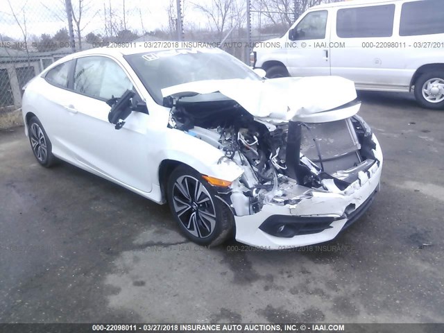 2HGFC3B7XHH352122 - 2017 HONDA CIVIC EXL WHITE photo 1