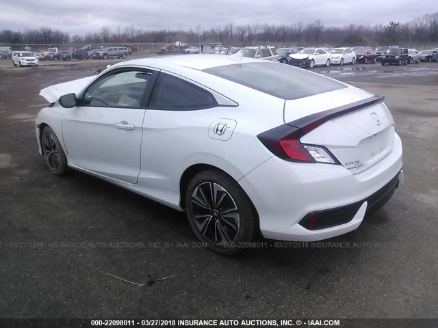 2HGFC3B7XHH352122 - 2017 HONDA CIVIC EXL WHITE photo 3
