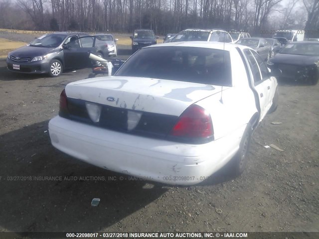 2FAFP71W05X145331 - 2005 FORD CROWN VICTORIA POLICE INTERCEPTOR WHITE photo 4