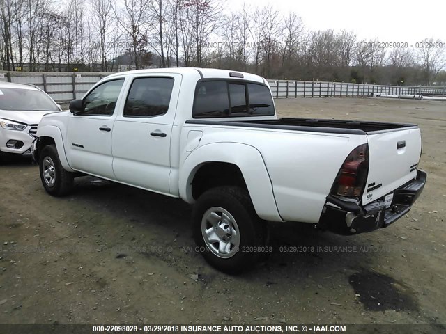 3TMJU62N47M034485 - 2007 TOYOTA TACOMA DOUBLE CAB PRERUNNER WHITE photo 3