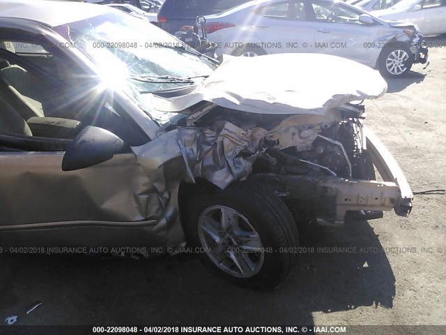 1G1ZT528X5F261468 - 2005 CHEVROLET MALIBU LS ოქროსფერი ფოტო 6