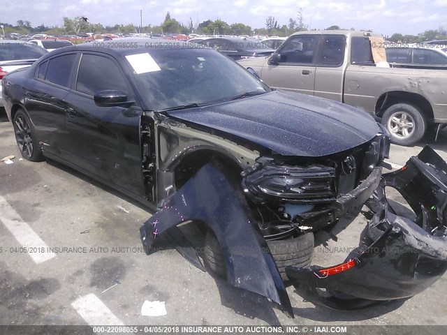 2C3CDXCT5JH129465 - 2018 DODGE CHARGER R/T BLACK photo 1