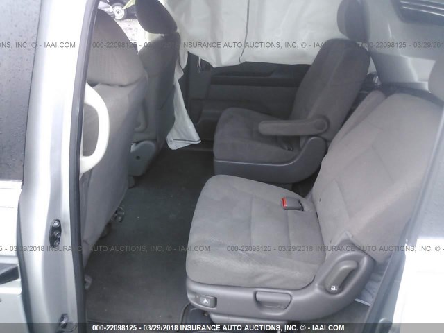 5FNRL5H20EB106619 - 2014 HONDA ODYSSEY LX SILVER photo 8