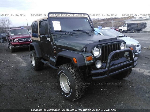 1J4FY49S8WP760590 - 1998 JEEP WRANGLER / TJ SAHARA GREEN photo 1