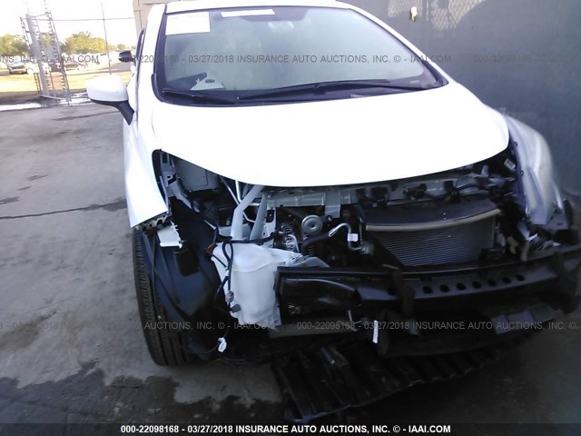 3N1CE2CP6JL364854 - 2018 NISSAN VERSA NOTE S/S PLUS/SV/SL/SR WHITE photo 6