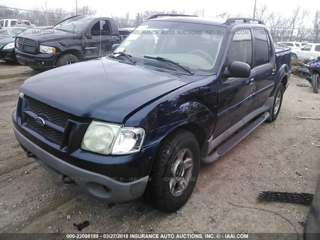 1FMZU77E73UC80868 - 2003 FORD EXPLORER SPORT TR  BLUE photo 2