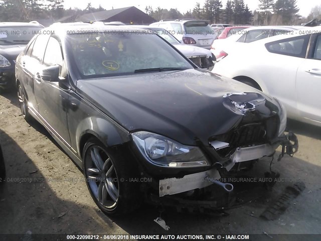 WDDGF8AB0DA782706 - 2013 MERCEDES-BENZ C 300 4MATIC BLACK photo 1