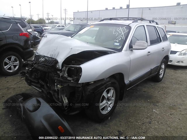 KM8SC13D62U267428 - 2002 HYUNDAI SANTA FE GLS/LX SILVER photo 2