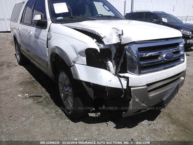 1FMJK1H59BEF22230 - 2011 FORD EXPEDITION EL XLT/EL KING RANCH WHITE photo 6