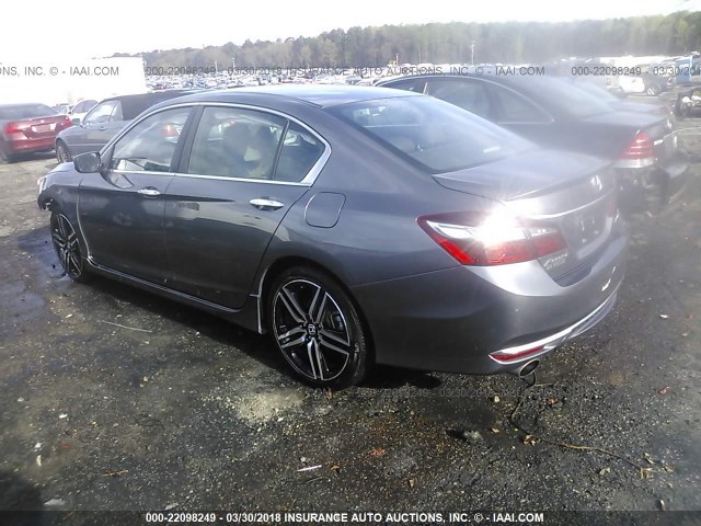 1HGCR2F58GA127330 - 2016 HONDA ACCORD SPORT ნაცრისფერი ფოტო 3