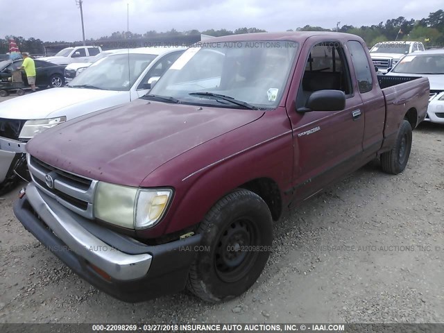 4TAVL52N1WZ112339 - 1998 TOYOTA TACOMA XTRACAB RED photo 2