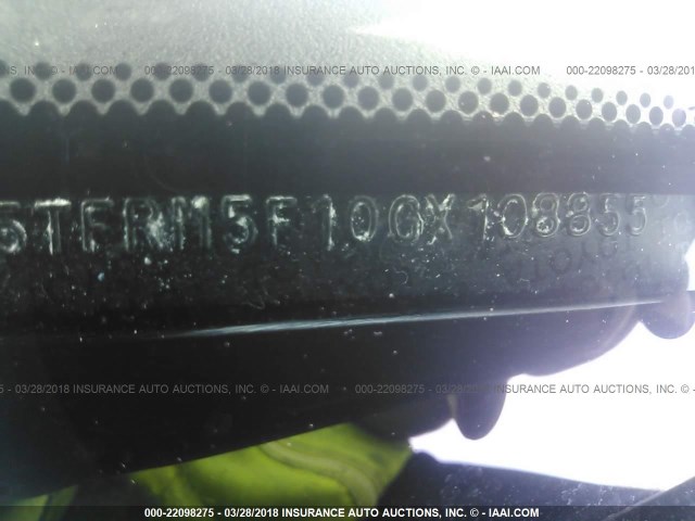 5TFRM5F10GX108855 - 2016 TOYOTA TUNDRA DOUBLE CAB SR/SR5 BLACK photo 9