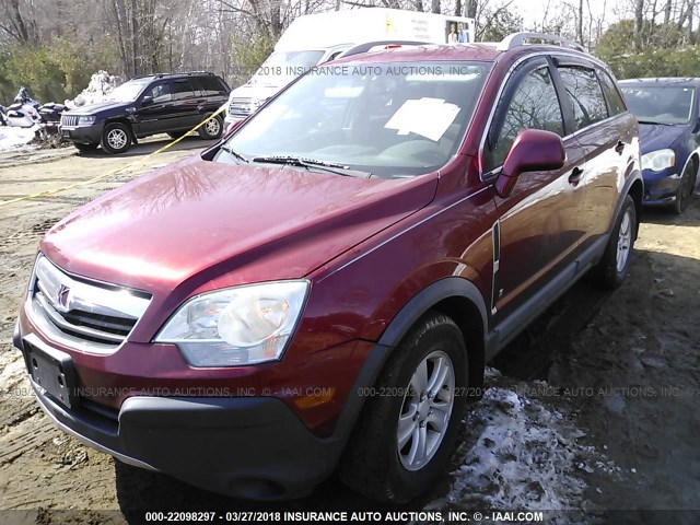 3GSDL43N38S556903 - 2008 SATURN VUE XE RED photo 2