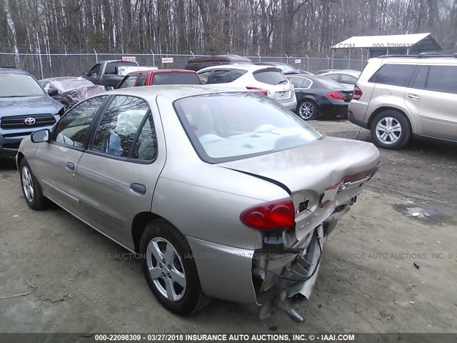 1G1JF52F037275700 - 2003 CHEVROLET CAVALIER LS TAN photo 3