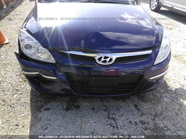 KMHDC8AE2BU106586 - 2011 HYUNDAI ELANTRA TOURING GLS/SE BLUE photo 6