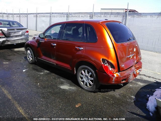 3A4FY58B57T576809 - 2007 CHRYSLER PT CRUISER TOURING ORANGE photo 3