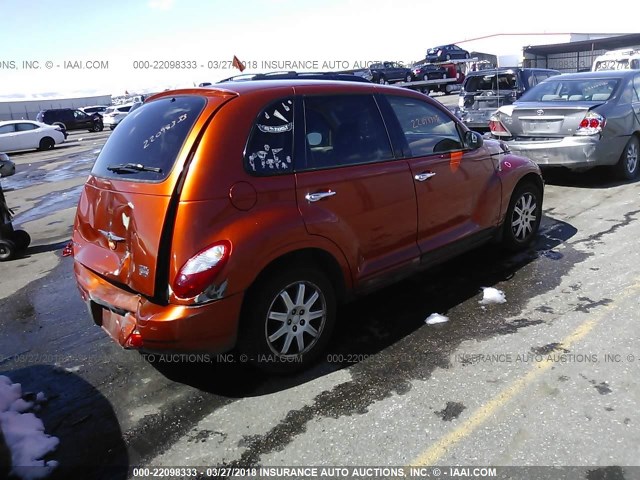 3A4FY58B57T576809 - 2007 CHRYSLER PT CRUISER TOURING ORANGE photo 4