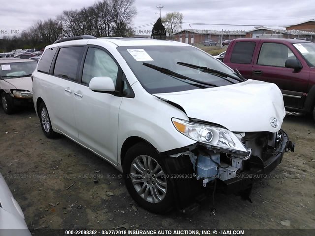 5TDYK3DC0FS676568 - 2015 TOYOTA SIENNA XLE/LIMITED WHITE photo 1