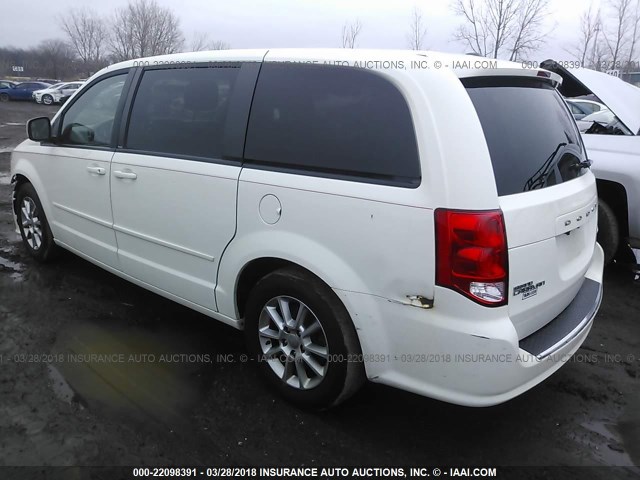 2C4RDGEG3CR389298 - 2012 DODGE GRAND CARAVAN R/T WHITE photo 3