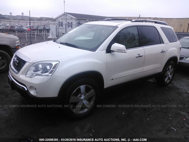 1GKEV23D69J103338 - 2009 GMC ACADIA SLT-1 Weiß Foto 2