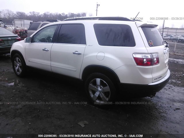 1GKEV23D69J103338 - 2009 GMC ACADIA SLT-1 Weiß Foto 3