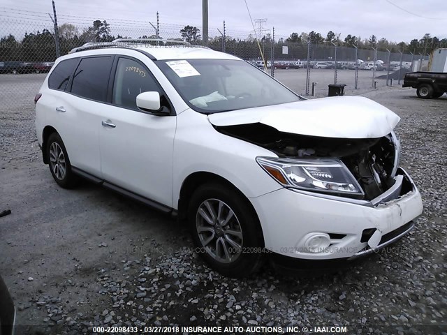 5N1AR2MN6EC722814 - 2014 NISSAN PATHFINDER S/SV/SL/PLATINUM 白色 照片 1