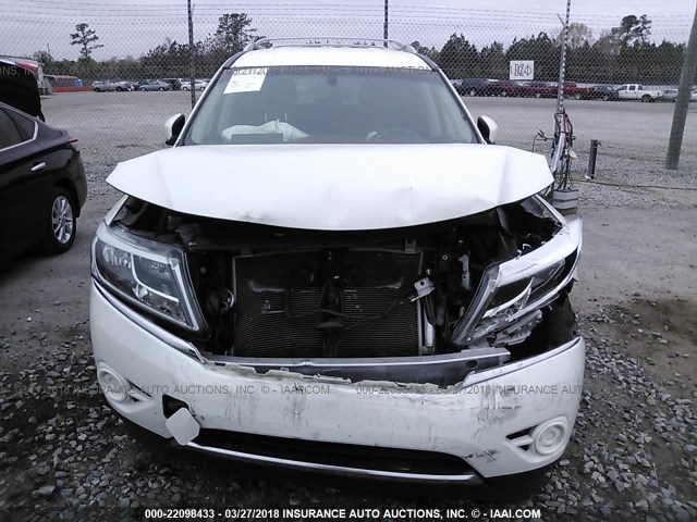 5N1AR2MN6EC722814 - 2014 NISSAN PATHFINDER S/SV/SL/PLATINUM 白色 照片 6
