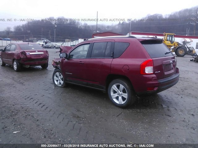 1J4NF1FB5BD194050 - 2011 JEEP COMPASS SPORT RED photo 3