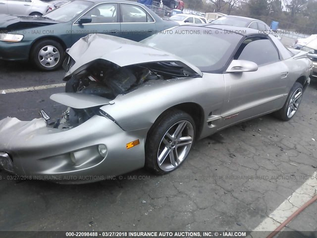 2G2FS22K922131707 - 2002 PONTIAC FIREBIRD Champagne photo 2