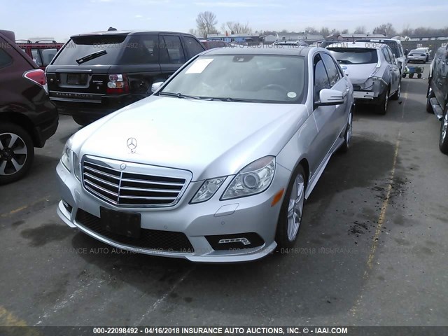 WDDHF9AB0BA461983 - 2011 MERCEDES-BENZ E 550 4MATIC SILVER photo 2