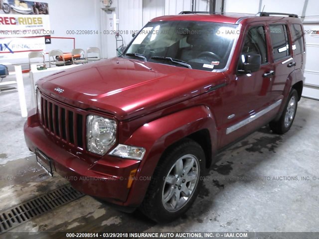 1C4PJMAK4CW199882 - 2012 JEEP LIBERTY SPORT RED photo 2