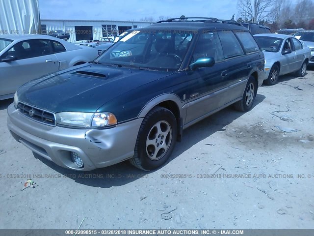 4S3BG6857X7633314 - 1999 SUBARU LEGACY OUTBACK/SSV/LIMITED/30TH GREEN photo 2