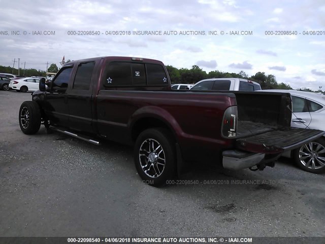 1FTSW30F43EA04721 - 2003 FORD F350 SRW SUPER DUTY MAROON photo 3