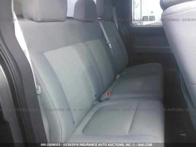 1FTFX1ET9BFA57943 - 2011 FORD F150 SUPER CAB GRAY photo 8