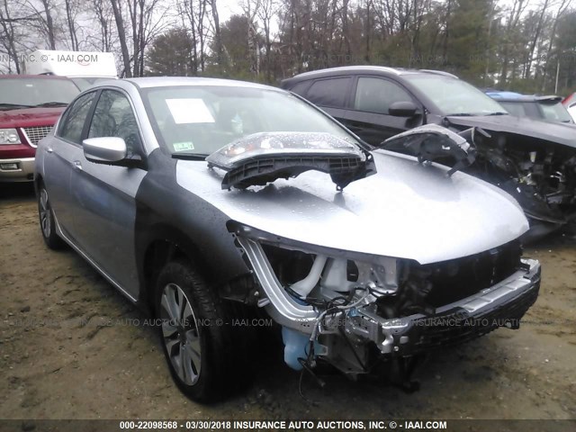 1HGCR2F33FA204229 - 2015 HONDA ACCORD LX SILVER photo 1