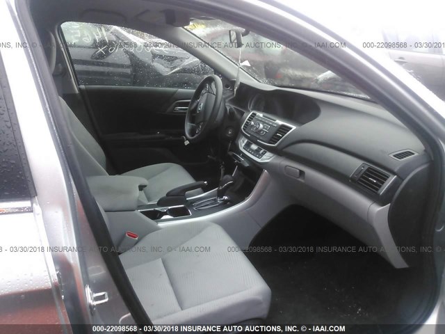 1HGCR2F33FA204229 - 2015 HONDA ACCORD LX SILVER photo 5