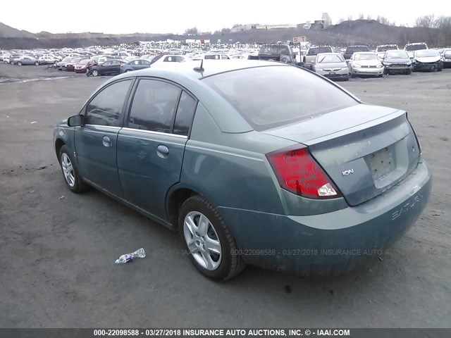 1G8AZ55F17Z201460 - 2007 SATURN ION LEVEL 2 GREEN photo 3