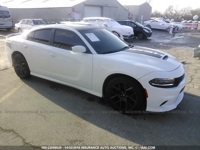 2C3CDXCT9JH156975 - 2018 DODGE CHARGER R/T WHITE photo 1