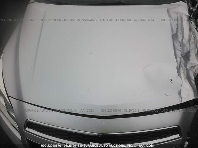 1G11B5SA7DF351582 - 2013 CHEVROLET MALIBU LS ვერცხლისფერი ფოტო 10